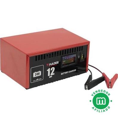 Cargador de baterías de uso profesional y particular 12/24V. 25A.