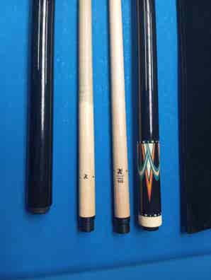 Funda Para Taco De Snooker Power Glide - PVC, Diseño Patchwork Efecto Cuero, Forro Acolchado, Color Rojo