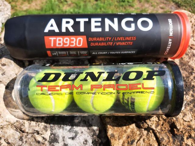 Bote de 3 Pelotas Dunlop Padel Team