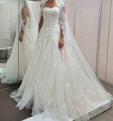 Vestidos de novia sencillos con la espalda descubierta - Foto 1