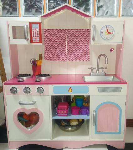 Cocinita Infantil Juguete Cocina Madera Casita Juego Muñeca