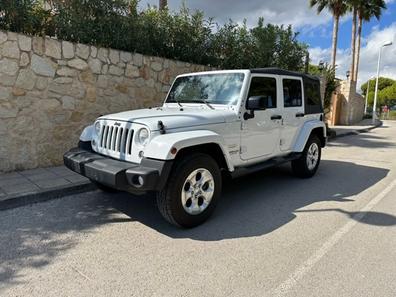 blanco levantado jeep wrangler sahara