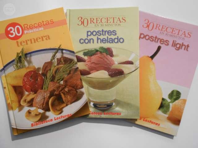 Milanuncios - 3 libros de cocina(30 recetas practicas)