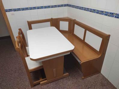 Banco esquinero con mesa de madera Muebles de cocina de segunda mano  baratos