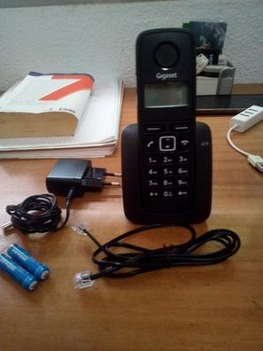 Teléfono con botón de presión vintage, inalámbrico, expandible, teléfono  uno a uno, teléfono en casa, oficina, teléfono fijo, manos libres, llamada