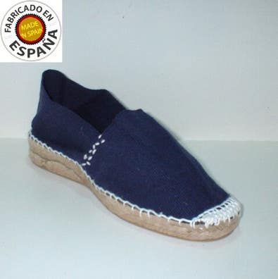 - Alpargata con cuña suela de cáñamo