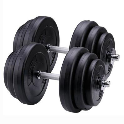 Conjunto de barra de curl - barra larga con discos, discos de pesas con  barra ergonómica, barra z de acero para entrenamiento