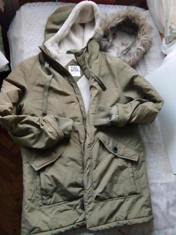 Milanuncios Gabardina PULL BEAR m-L capucha PELO N