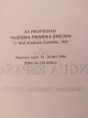 Diccionario Real Academia Española Rae (1992) 21 Edición