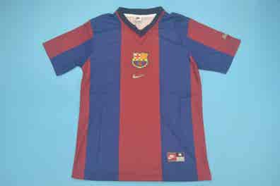 Maillot Vintage FC Barcelone 98-99 – Taille XL, N°22, Marque BOER