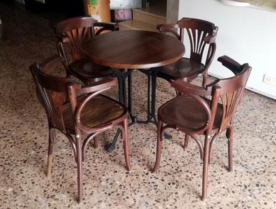 Milanuncios - Conjunto mesa redonda 60 cm. + 4 sillas