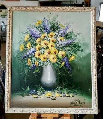 Cuadros modernos, cuadros de flores y plantas, X-Ramo de flores en jarron