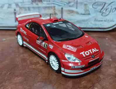 Slot Car avant slot Carrosserie 1/24 Peugeot 307 WRC #7 Grönholm Sans Le Copkit