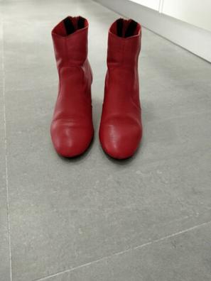 Botines de piel rojos Moda y de segunda mano barata | Milanuncios