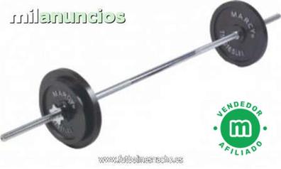 Set de mancuernas ajustable de 50kg con unión/extensor para barra.