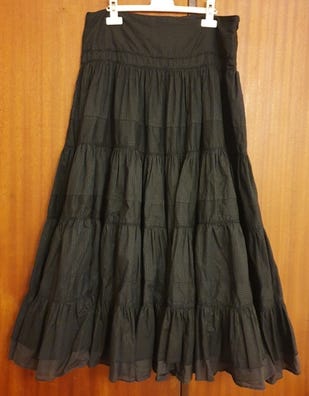 Falda larga negra Moda y complementos de mano barata | Milanuncios