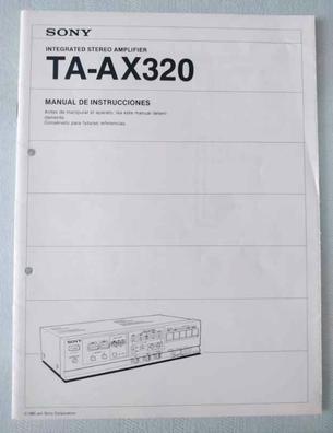 Amplificador integrado estéreo Sony TA-EX770 y sintonizador