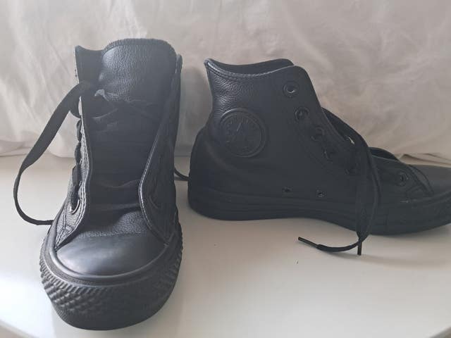 Milanuncios - Converse Piel Negra