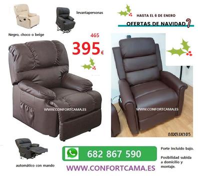 Sillones reclinables para personas mayores con masaje, sillón reclinable de  piel sintética para sala de estar, 3 posiciones, puertos USB y bolsillo
