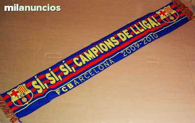 Écharpe FC Barcelone Vintage – Força Barça Supercampions, Foulard De Foot Collector