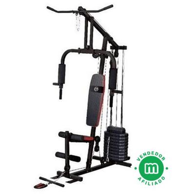 HomCom® Banco de Pesas Plegable Bancos Musculación Multifunción  Entrenamiento Máquina Gimnasio Gym 123.6x56x90-111cm