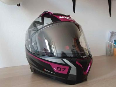 Casco integral Valor Mad rosa/negro mate equipacion ropa moto chica