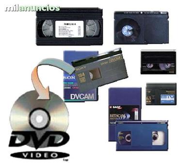 Milanuncios - Cintas VHS, 8mm, DV,  a DVD y Pen