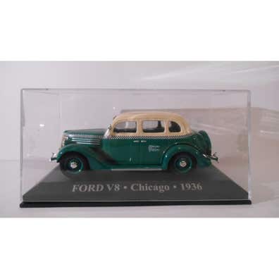 Modèle Réduit Ford V8 Taxi Chicago 1936 - Altaya - Échelle 1/43 - Métal