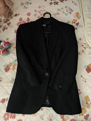 Blazer estructura cuadros zara Moda y complementos de segunda mano