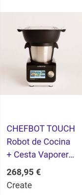 CHEFBOT TOUCH - Robot de cocina inteligente + Cesta Vaporera - Create