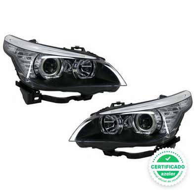 SET HELLA Angel Eyes Faros Negro DERECHO IZQUIERDO H7 Celis® Para BMW Serie 5 E39