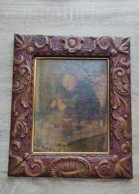 antiguo marco redondo de madera (26.5 cm de diá - Acquista Cornici antiche  su todocoleccion
