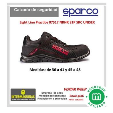 Zapatillas de Seguridad Sparco Cup NRAZ S1P SRC- Tallas 35-46