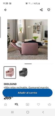 EKOLSUND funda sillón reclinable, Gunnared gris oscuro - IKEA