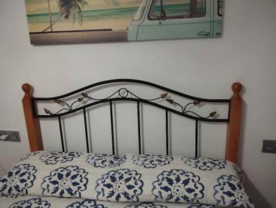 Milanuncios - Cabecero cama de madera 150 ancho