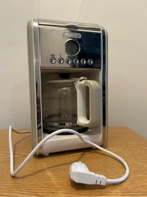 Cafetera eléctrica retro para café por goteo, oficina en casa, pequeña  máquina de café totalmente automática, filtro de molienda, cafetera de 220  V
