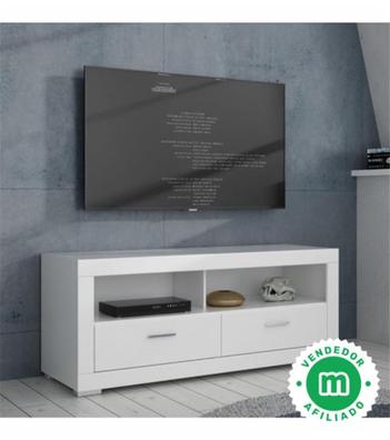 mueble tv estrecho de color blanco de segunda mano por 120 EUR en Barcelona  en WALLAPOP