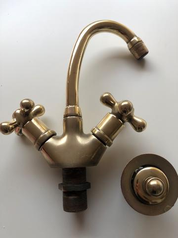 Grifo discount lavabo bronce