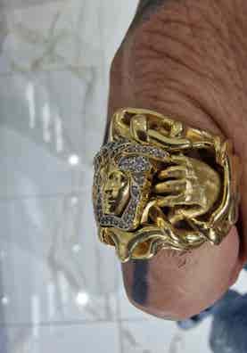 Sello Anillos De Oro Para Hombre Versace Anillo Sello Versace Oros
