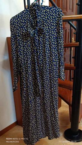 Milanuncios vestido largo camisero mujer Zara