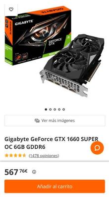 Gtx 1660 outlet super segunda mano