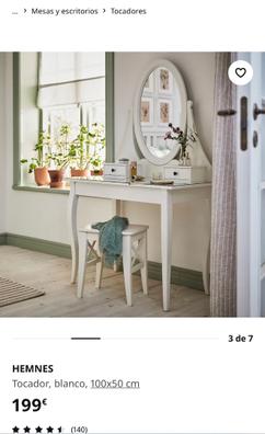 Escritorio de tocador sin espejo, mesa de tocador de maquillaje de mármol  blanco con cajones para dormitorio (superficie de vidrio templado) (31.5  in
