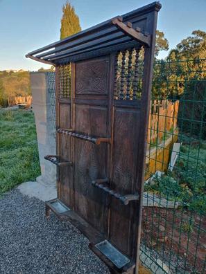 Mueble recibidor antiguo estilo Art Decó. Mueble de entrada perchero  paragüero antiguo.