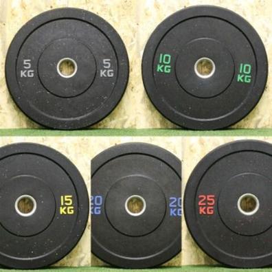 DISCOS OLIMPICOS BUMPER OLIMPICOS PESOS. 5KG. 10KG. 15KG. 20KG. 25KG.  NEGRO. 35,00 € AFW Discos de pesas