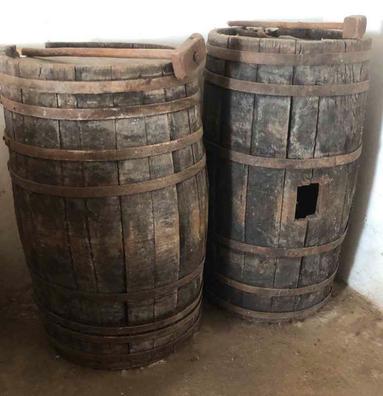 antiguo barril o tonel de madera de 52 cm. - Compra venta en