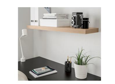 LACK Estante de pared, negro-marrón, 110x26 cm - IKEA