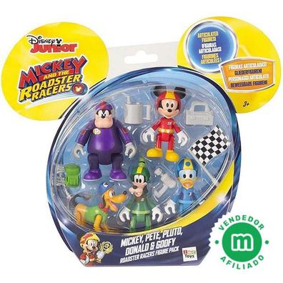 Disney Junior Mickey Mouse - Juego de 5 figuras que incluyen Mickey,  Minnie, Donald, Goofy y Plutón