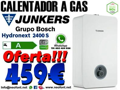 Nueva oferta de calentadores de gas Junkers.