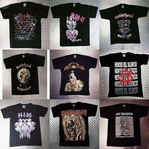 Milanuncios - camisetas grupos de