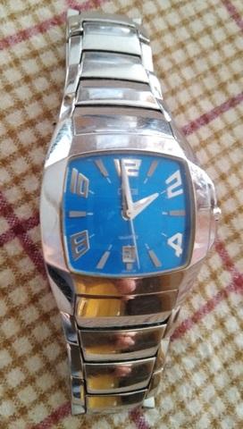 Reloj Mujer Acero Lotus Esfera Azul.